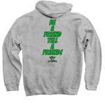 Mental Health Collection, a Sport Grey Pullover Hoodie (back-view)