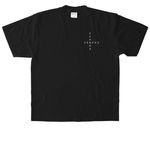 //DON'T TUNE IN\\, a Black Heavyweight Garment Dye Tee (back-view)