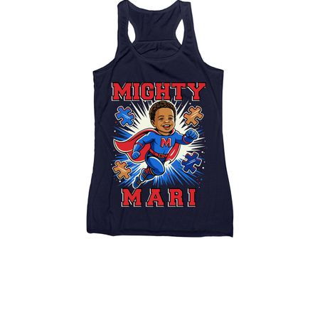 Mighty Mari!, a Navy Women's Racerback