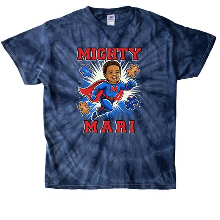 Mighty Mari!, a Navy Classic Tie Dye Tee
