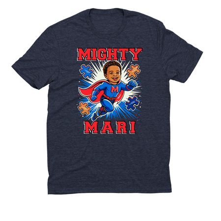 Mighty Mari!, a Rebel Blue Allmade Eco Triblend Unisex Tee