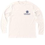 Retro Nursing Alumni 2, a Heather Natural Premium Long Sleeve Tee (back-view)