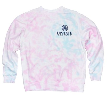 Retro Nursing Alumni 2, a Cotton Candy Tie Dye Crewneck Sweatshirt