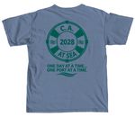 C.A. at Sea 2028 Limited Edition, a Blue Jean Comfort Colors Unisex Tee (back-view)