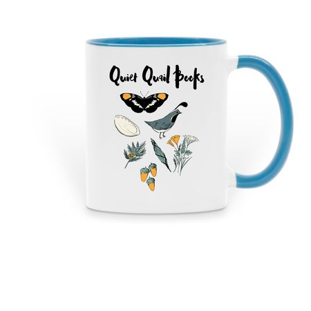 Indie Bookstore Day 2026, a Light Blue Two-Tone Ceramic Mug