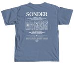 Sonder Film Merch, a Blue Jean Comfort Colors Unisex Tee (back-view)