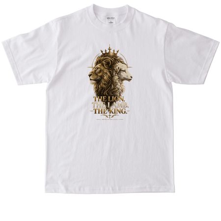 The Lamb Reigns, a White Max Heavyweight Tee