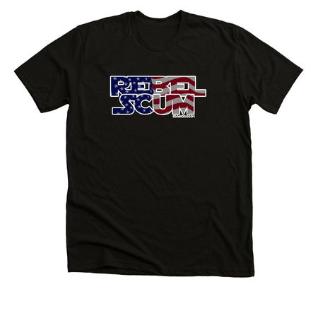 Rebel Scum, a Solid Black Blend Premium Unisex Tee