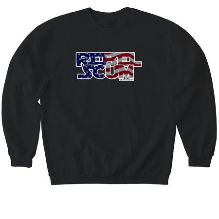 Rebel Scum, a Black Softstyle Crewneck Sweatshirt