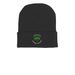 Beanies, a Black Printed Cuffed Beanie