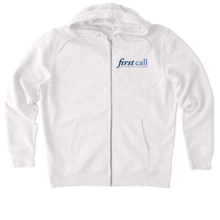 Full Zip Unisex Hoodie, a Cool Heather Grey Stanley/Stella Unisex Cultivator 2.0 Zip Up Hoodie