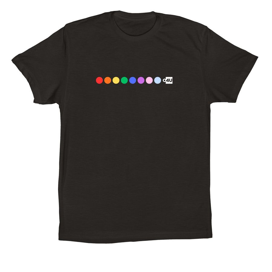 Pride Dots, a Black Premium Cotton Tee