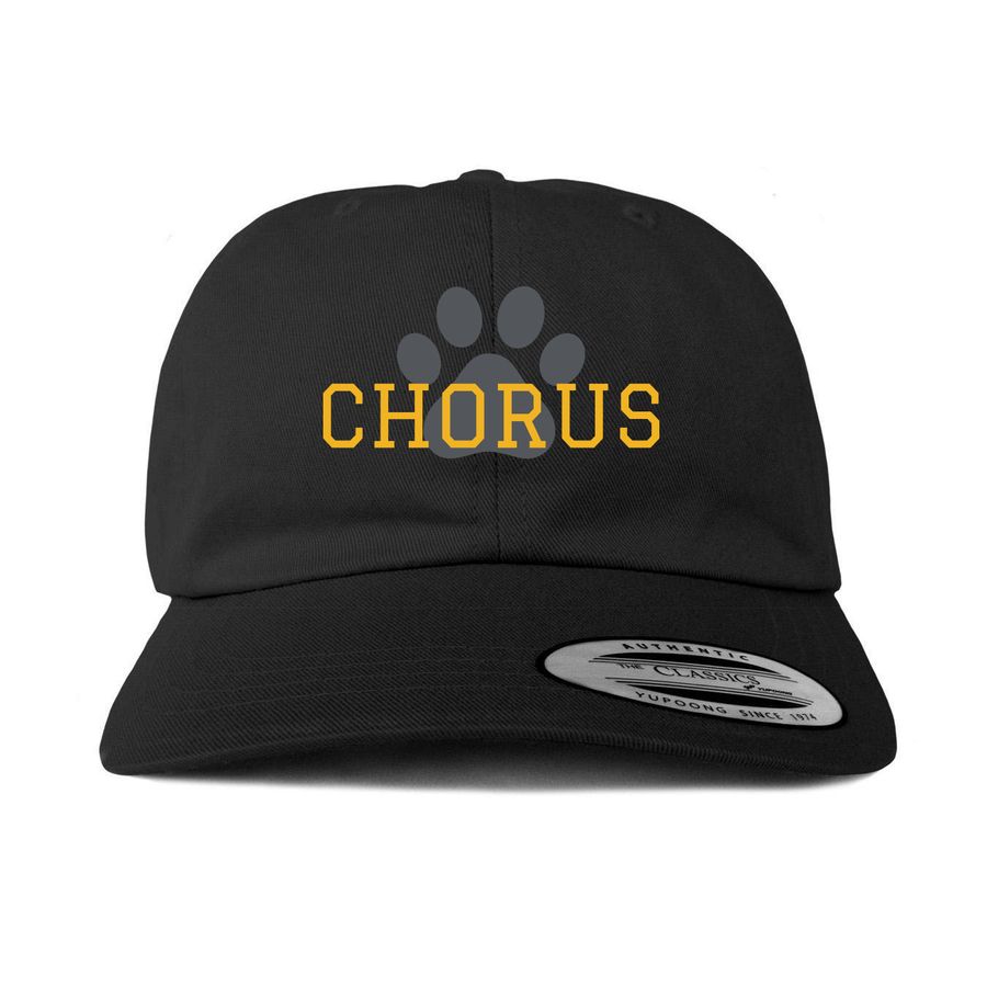 Chorus Hat, a Black Printed Classic Baseball Cap