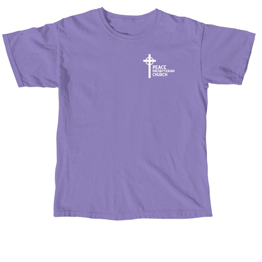 Peace Pres Shirts, a Violet Comfort Colors Unisex Tee