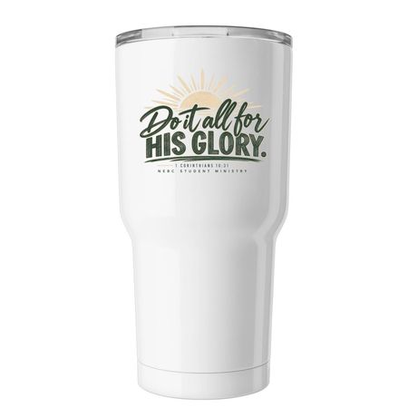 His Glory&nbsp;, a White Insulated Tumbler