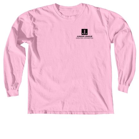 Sugar Plum Market Shirt, a Blossom Comfort Colors Long Sleeve Tee (back-view)