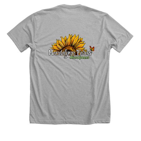Mandalynn Farms Microgreens, a Athletic Heather Premium Unisex Tee (back-view)