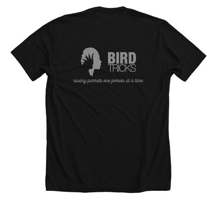 Dave's Series - Our Mission&nbsp;, a Solid Black Blend Premium Unisex Tee (back-view)