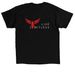 Unisex Tshirt and Crewneck, a Black Classic Unisex Tee (back-view)