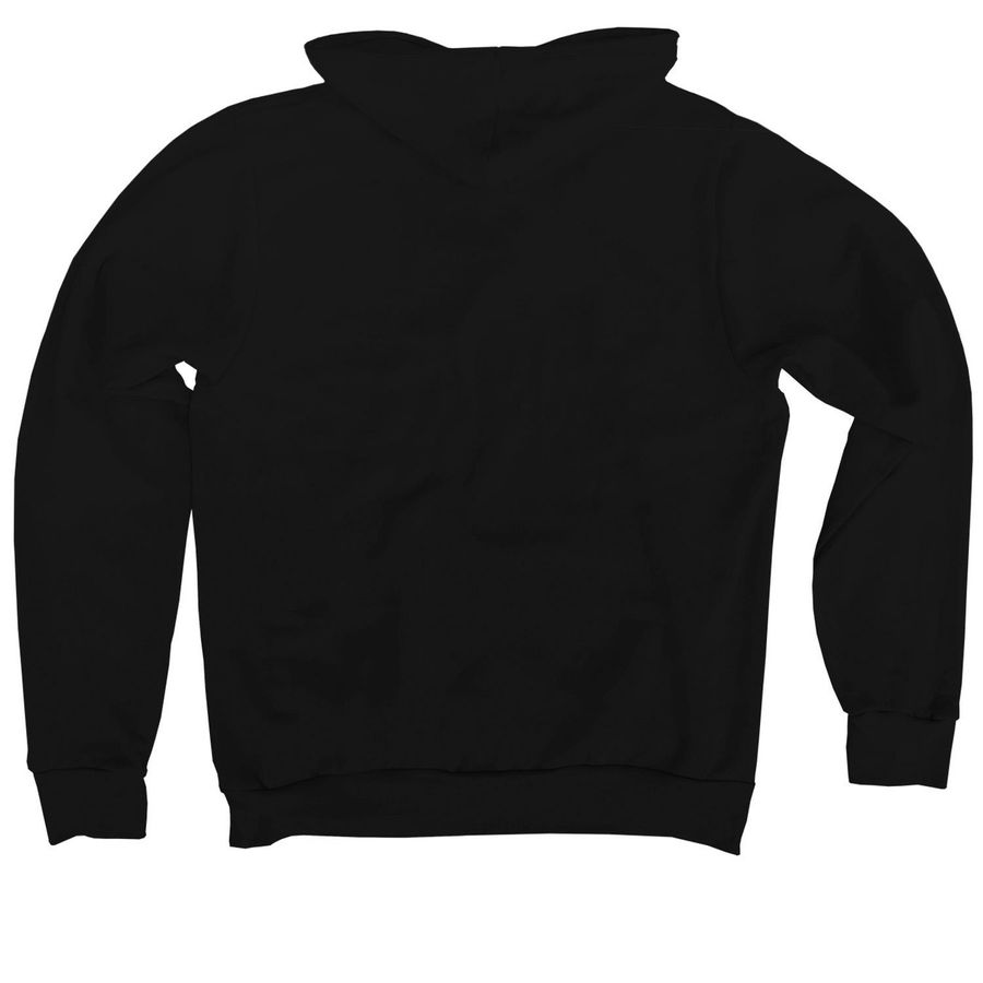WEH logowear, a Black Premium Pullover Hoodie (back-view)