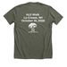 Newmi's Shrooms Team Shirt, a Heather Military Green Premium Unisex Tee (back-view)