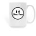 Coffee Mugs, a White Large Coffee Mug