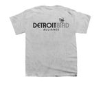 Pheasant Flock Party DBA log, a Sport Grey Youth Unisex Tee (back-view)