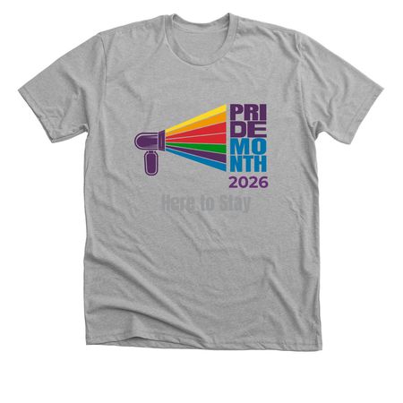 Pride Month 2026 Fundraiser, a Athletic Heather Premium Unisex Tee