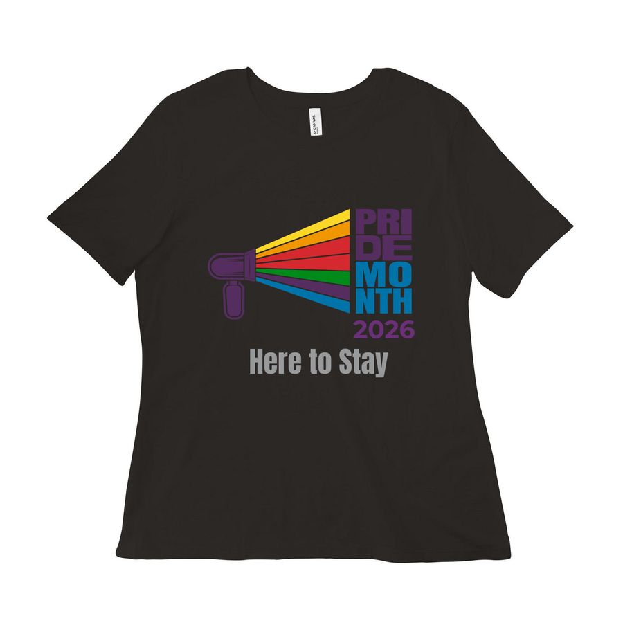 Pride Month 2026 Fundraiser, a Black Women?s Relaxed Cotton Tee