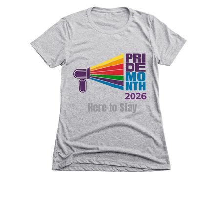 Pride Month 2026 Fundraiser, a Dark Heather Grey Women's Slim Fit Tee