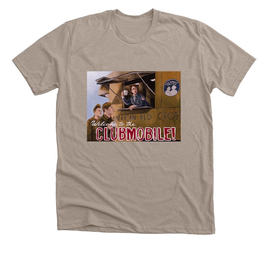 The Clubmobile T-Shirt Shop, a Heather Stone Premium Unisex Tee