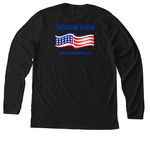 Red Day 2026, a Solid Black Blend Premium Long Sleeve Tee (back-view)