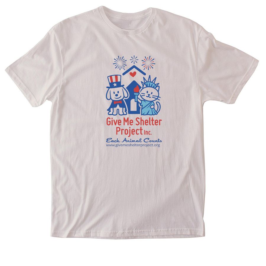 Limited Edition: GMSP Patriotic Logo, a Ice Grey Softstyle Cotton Tee