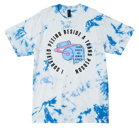 TRANS Pride, a True Royal Crystal Tie Dye Tee
