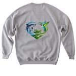 Classroom Love, a Sport Grey Softstyle Crewneck Sweatshirt (back-view)