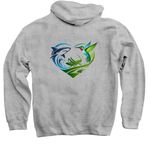 Classroom Love, a Sport Grey Pullover Hoodie (back-view)