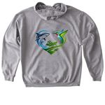 Classroom Love, a Sport Grey Gildan Softstyle Pullover Hoodie (back-view)