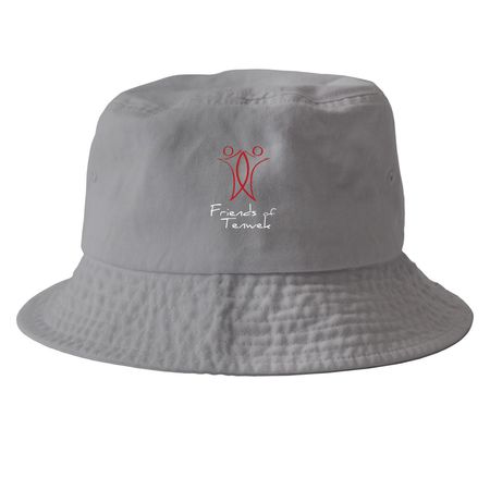 FOT Hats, a Grey Printed Bucket Hat