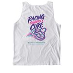 Racing Towards a Cure: Virtual 5k Tshirt, a White Comfort Colors Tank Top (back-view)