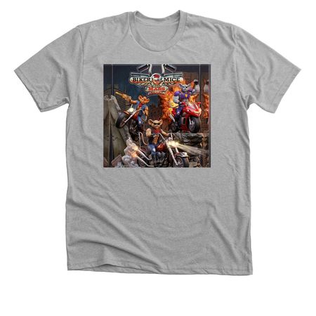 SNES Biker Mice from Mars T-Shirt, a Athletic Heather Premium Unisex Tee