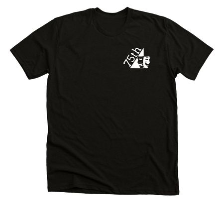 TAP 75th Anniversary Shirts, a Black Heather Premium Unisex Tee