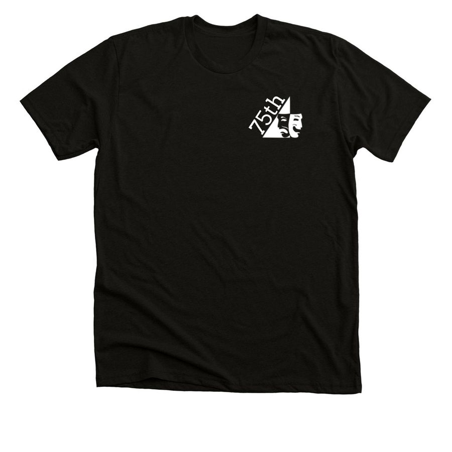 TAP 75th Anniversary Shirts, a Black Heather Premium Unisex Tee