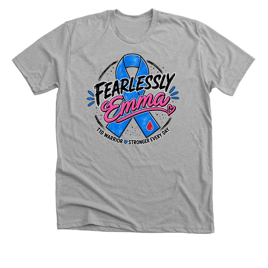 Team Fearlessly Emma, a Athletic Heather Premium Unisex Tee