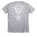 Gates, a Athletic Heather Premium Unisex Tee (back-view)