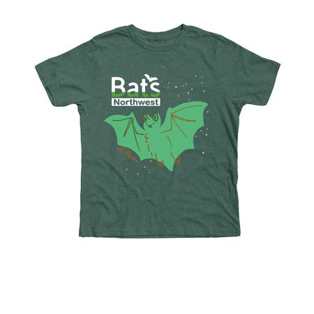 Little Brown Bat, a Heather Forest Premium Youth Tee