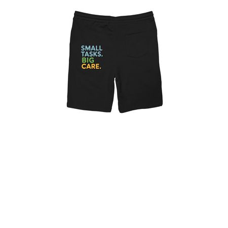 Helping Veterans: Parrott All-Season, a Black Midweight Fleece Shorts (back-view)