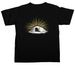 He Lives So I Can, a Black Comfort Colors Unisex Tee (back-view)