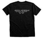 Hoot Rangewear, a Black Heather Premium V-Neck Tee (back-view)