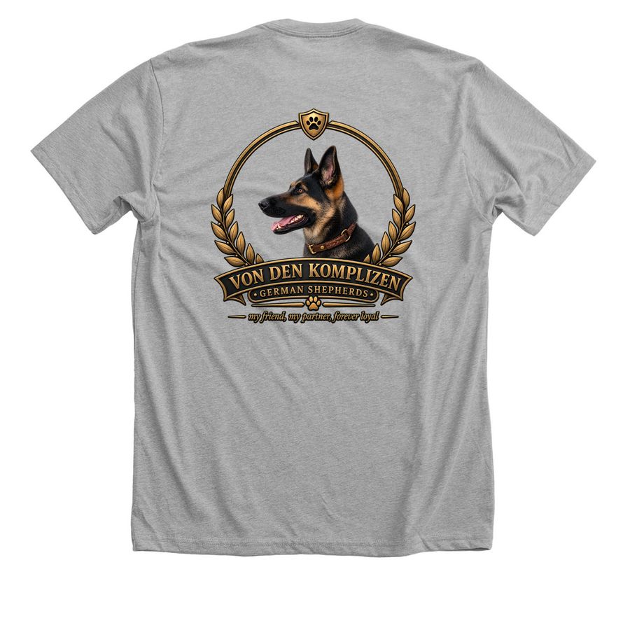 Forever Loyal ?, a Athletic Heather Premium Unisex Tee (back-view)