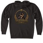 Forever Loyal ?, a Black Heavyweight Zip Up Hoodie (back-view)